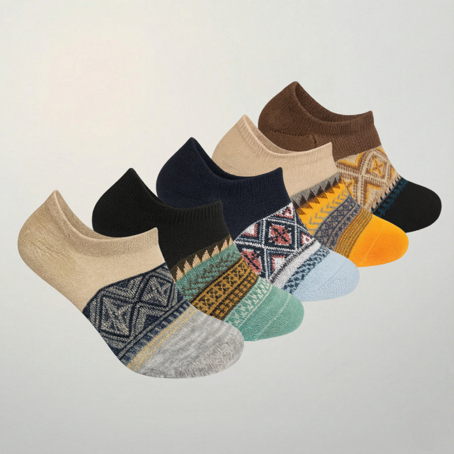 YL-14 Multi Design Loafer 1.0 Low Cut Socks