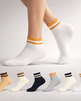 YL-11 Double Striped Ankle Length Socks