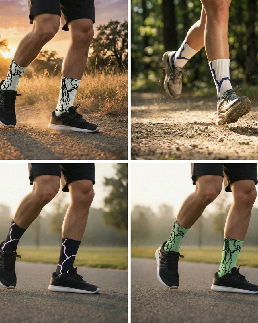 Electric Edison Crew Length Socks