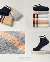 YL-11 Double Striped Ankle Length Socks