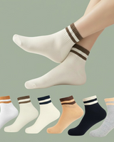 YL-11 Double Striped Ankle Length Socks