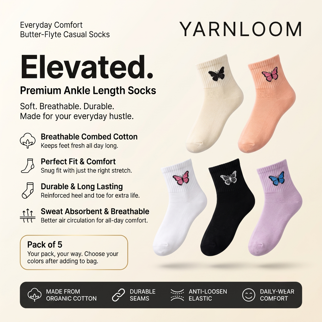Butter-Flyte Casual Socks