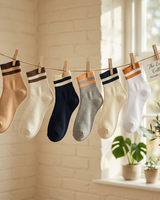 YL-11 Double Striped Ankle Length Socks