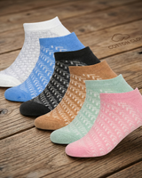 YL-09 Women Colorful Cross Ankle Length Socks