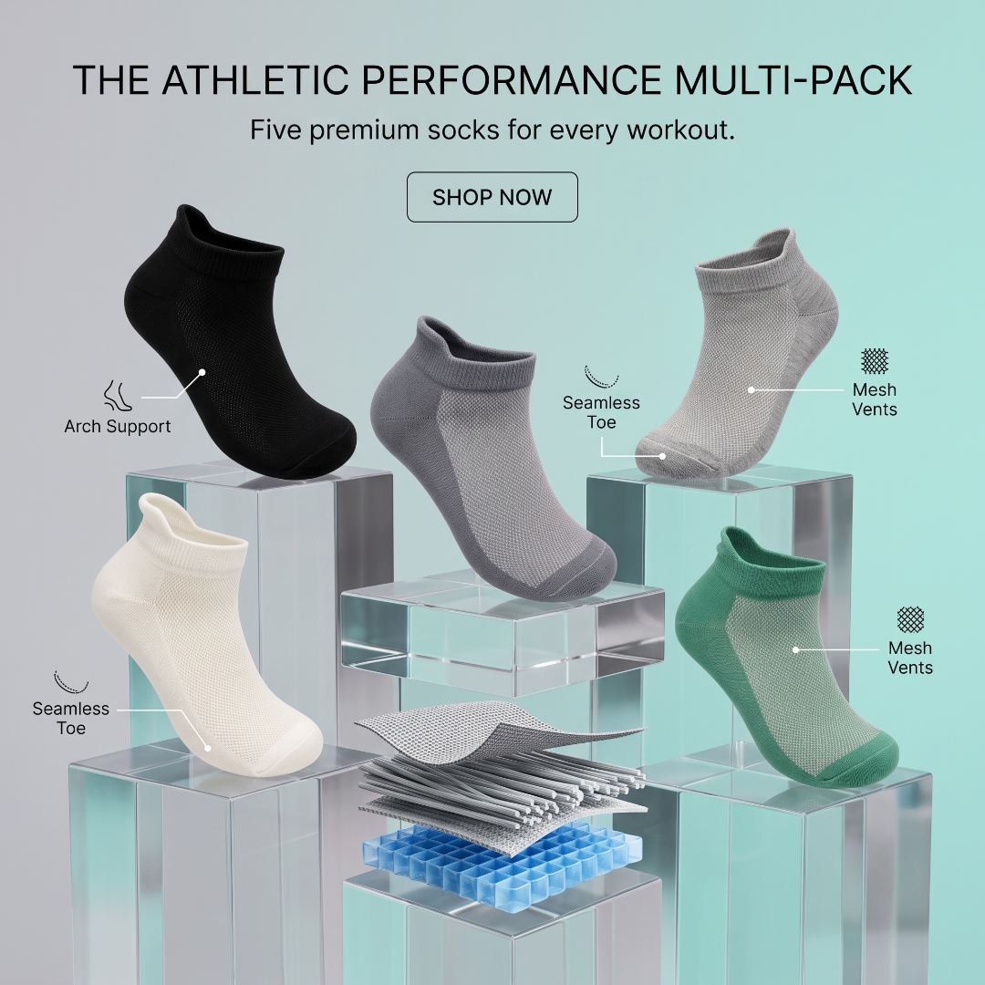 BreezeFit Ankle Socks