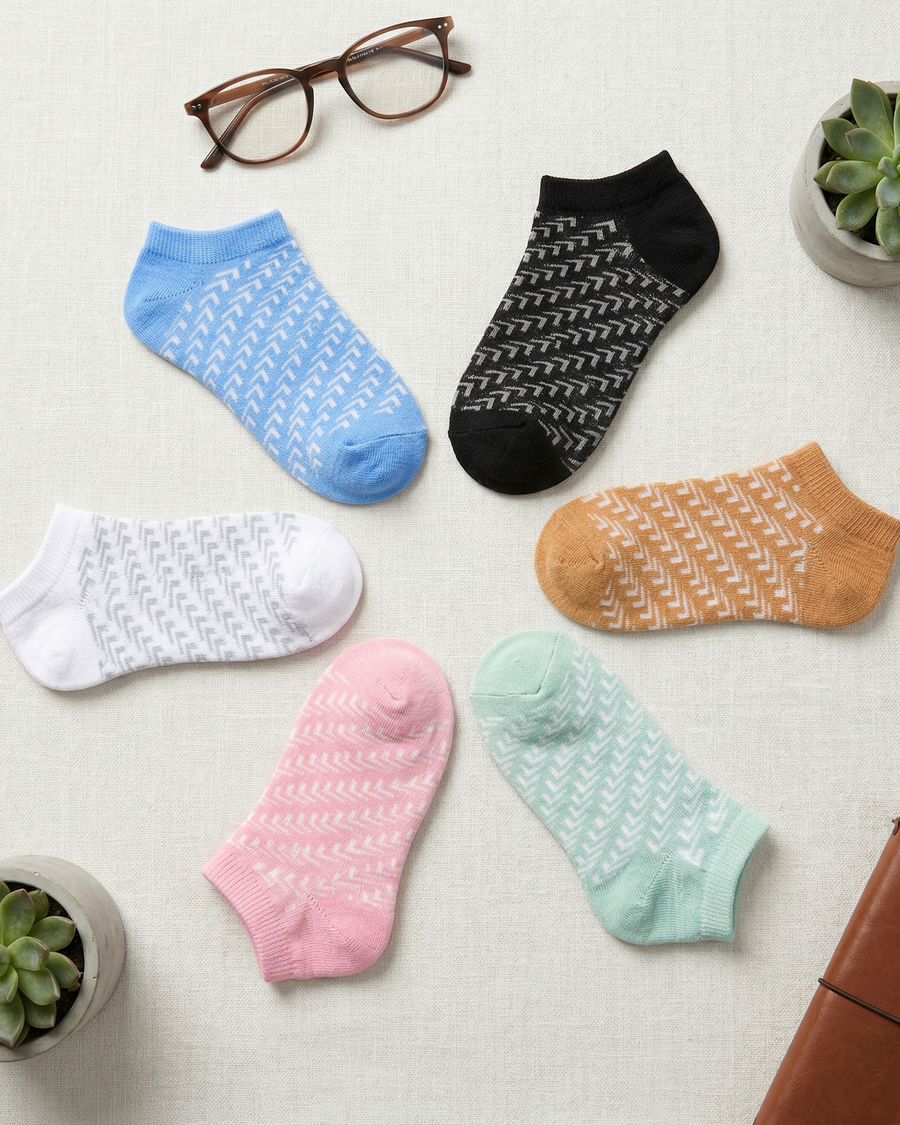 YL-09 Women Colorful Cross Ankle Length Socks