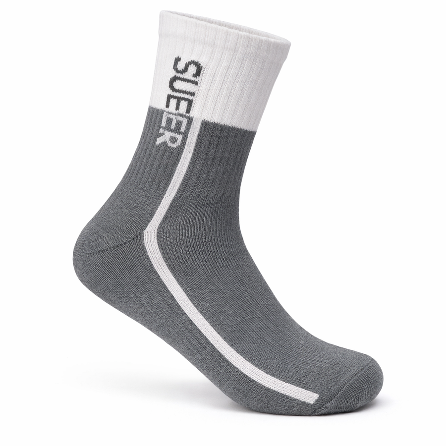 THE CYBER-LINE SUEER - WHITE & LIGHT GRAY