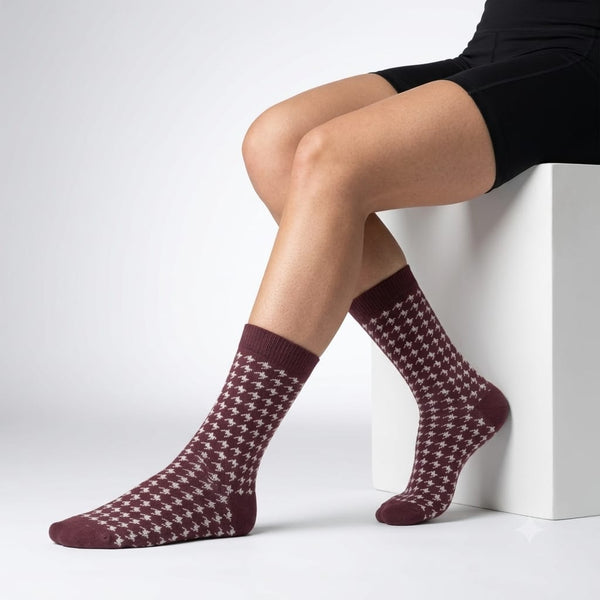 THE HERITAGE HOUNDSTOOTH PURPLE