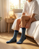THE HERITAGE HOUNDSTOOTH BLUE