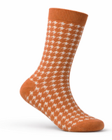 THE HERITAGE HOUNDSTOOTH ORANGE