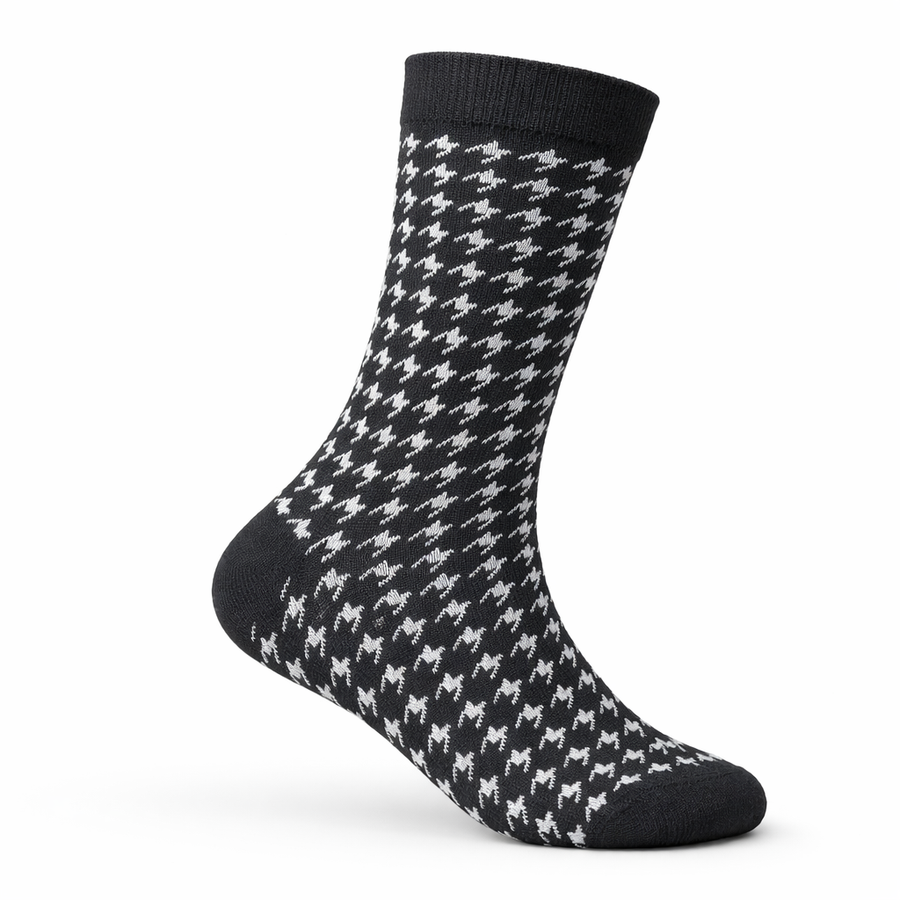 THE HERITAGE HOUNDSTOOTH BLACK
